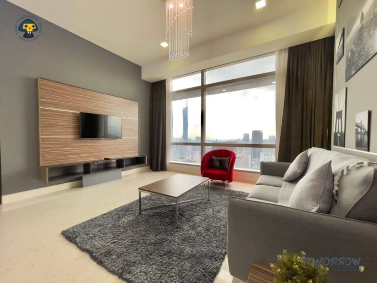 マレーシア・クアラルンプール・不動産売買のtomorrow、クアラルンプールの物件売買 バンヤンツリーレジデンス リビングルーム 物件写真を提供