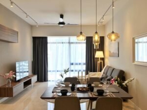 AWH renovation portfolio of Anggun Residence living room view