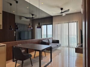 AWH renovation portfolio of Lucentia Residences living room view