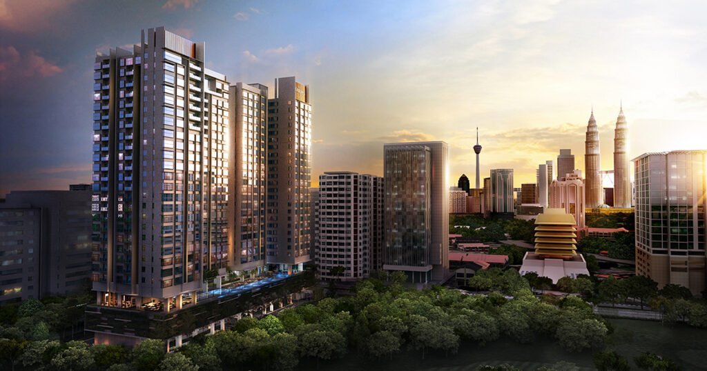 Artist illustration of Horizon Residences building