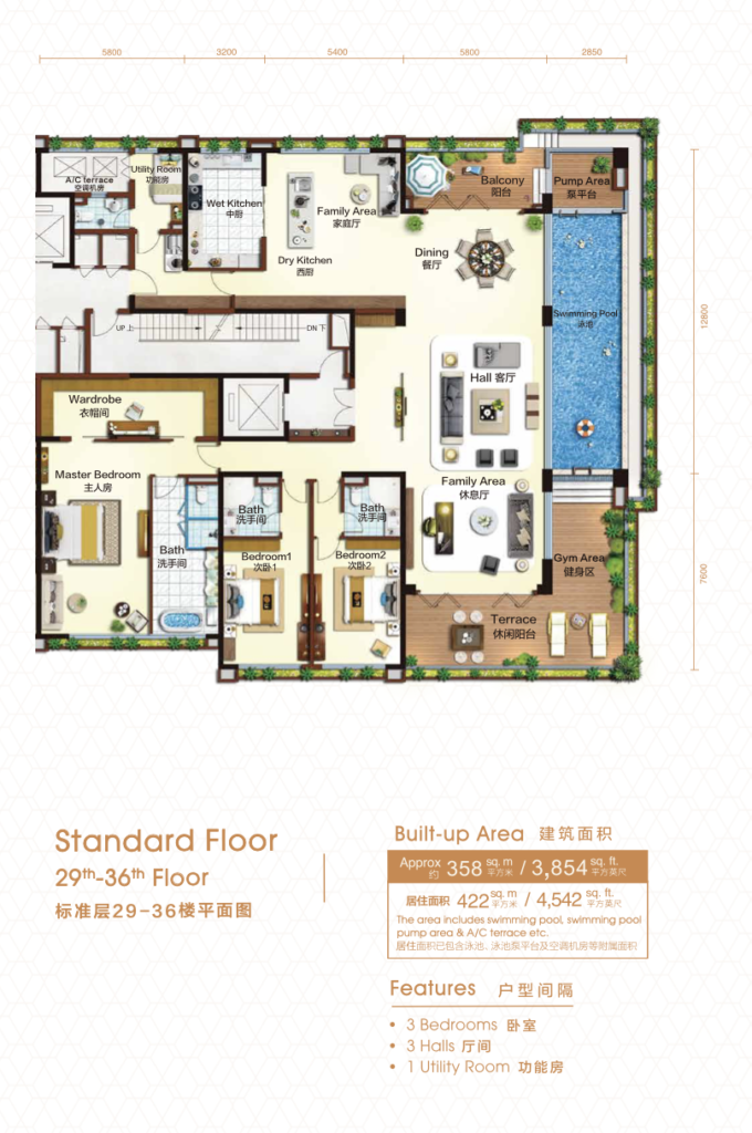 Floor layout of Nigella Park Naiad's Manor unit