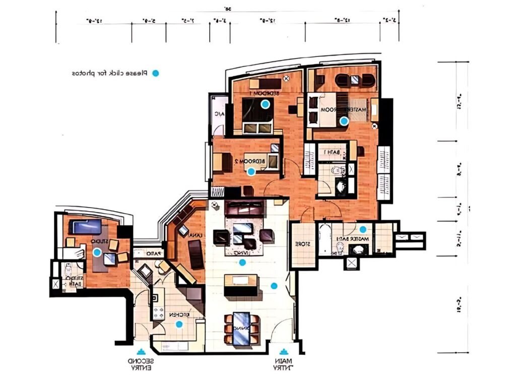 マレーシア・クアラルンプール・不動産売買のtomorrow、クアラルンプールの物件売買 アイゼン キアラ II 3+1LDK 間取りtype 2 物件写真を提供