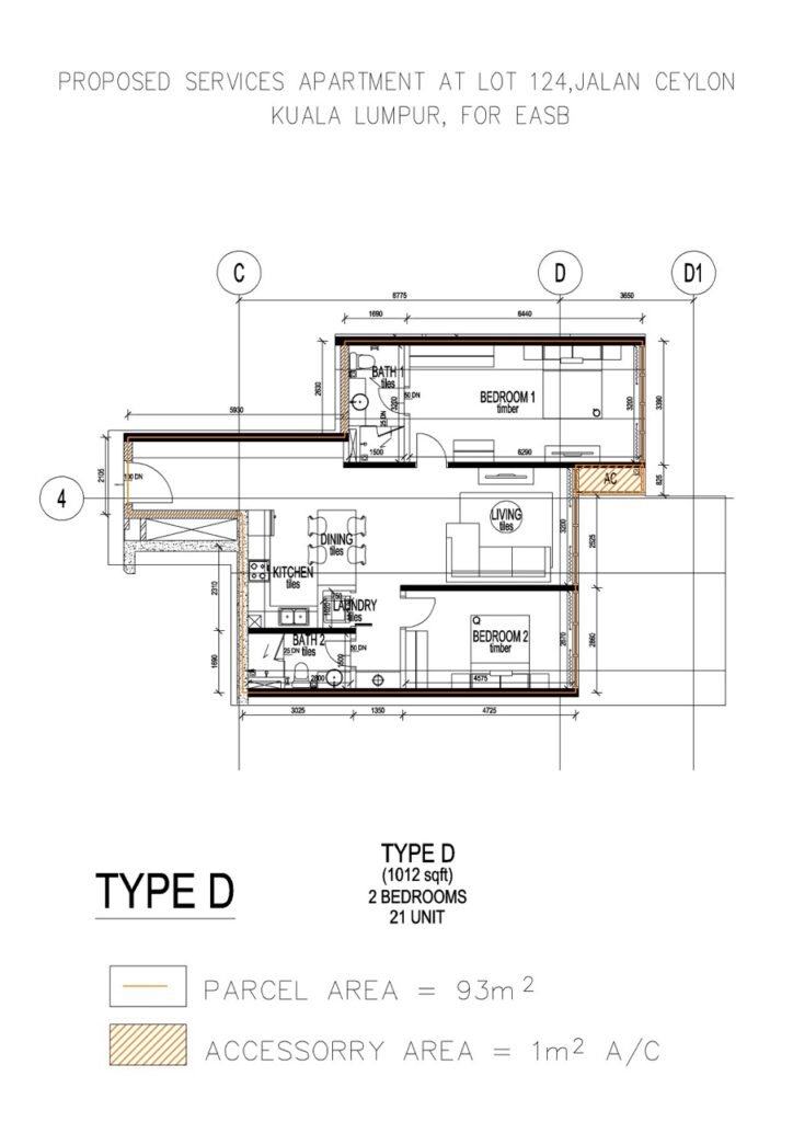 ラマンセイロンコンドミニアム 間取りtype d 写真