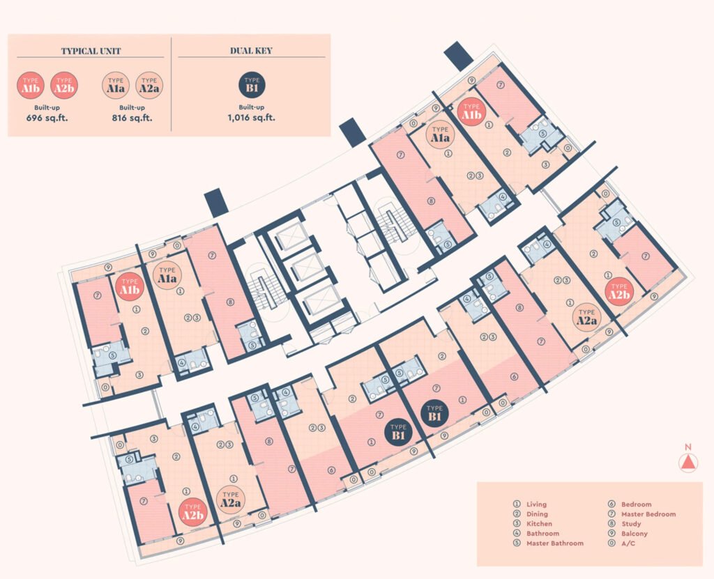 オークスイートレジデンス 間取りtype a & b 写真