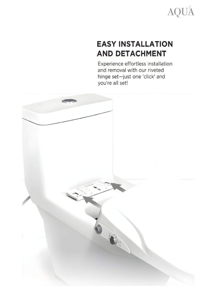 aqua bidet enjoy easy installation and detachment 1